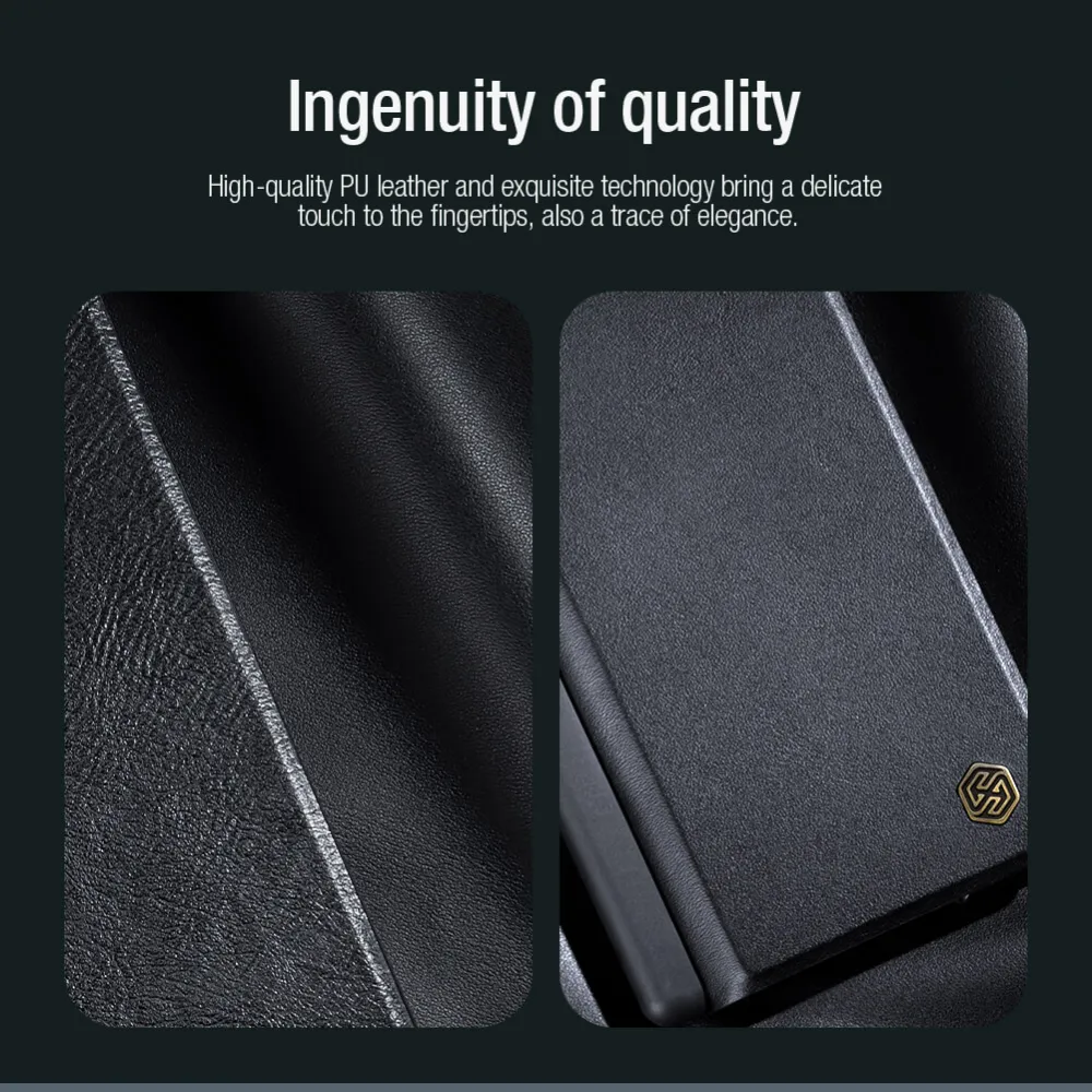 Maska Nillkin Qin Pro Leather za Samsung F956B Galaxy Z Fold 6 crna
