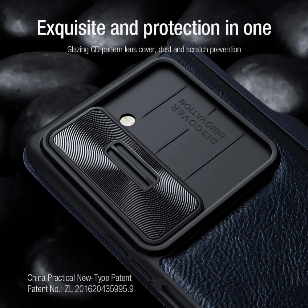Maska Nillkin Qin Pro Leather za Samsung F956B Galaxy Z Fold 6 crna