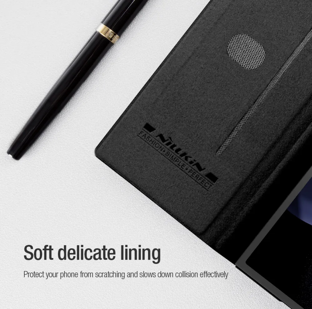 Maska Nillkin Qin Pro Leather za Samsung F956B Galaxy Z Fold 6 crna