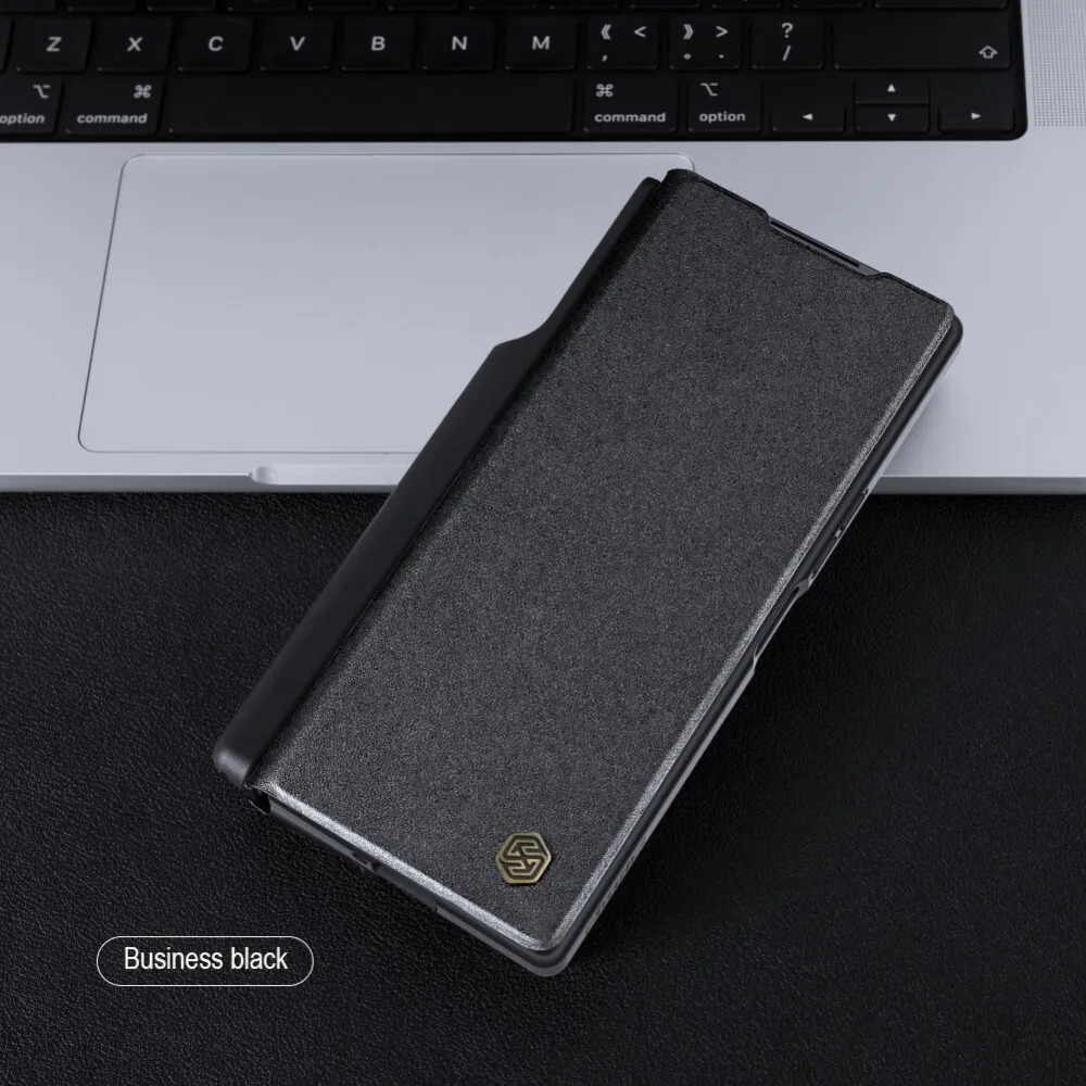 Maska Nillkin Qin Pro Leather za Samsung F956B Galaxy Z Fold 6 crna