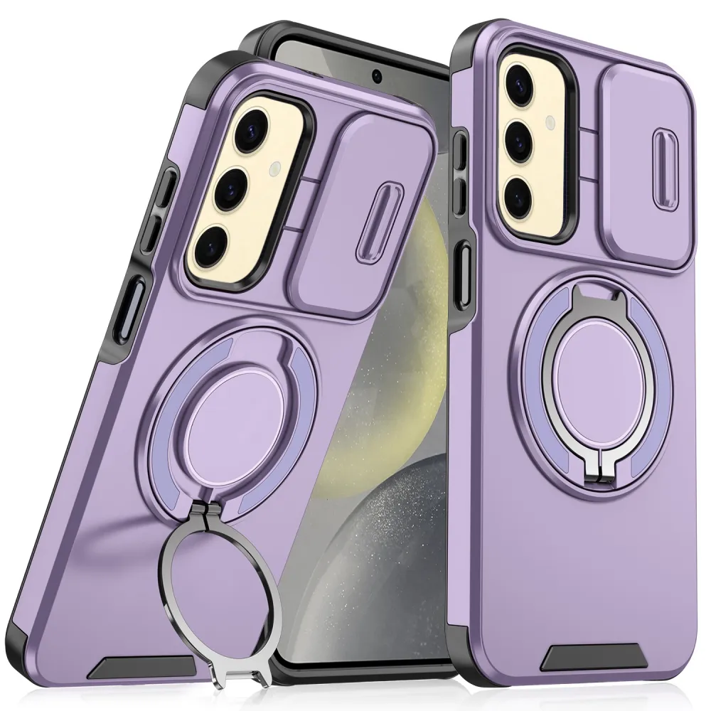 Maska CamShield Ring stand za Samsung S921B Galaxy S24 ljubicasta