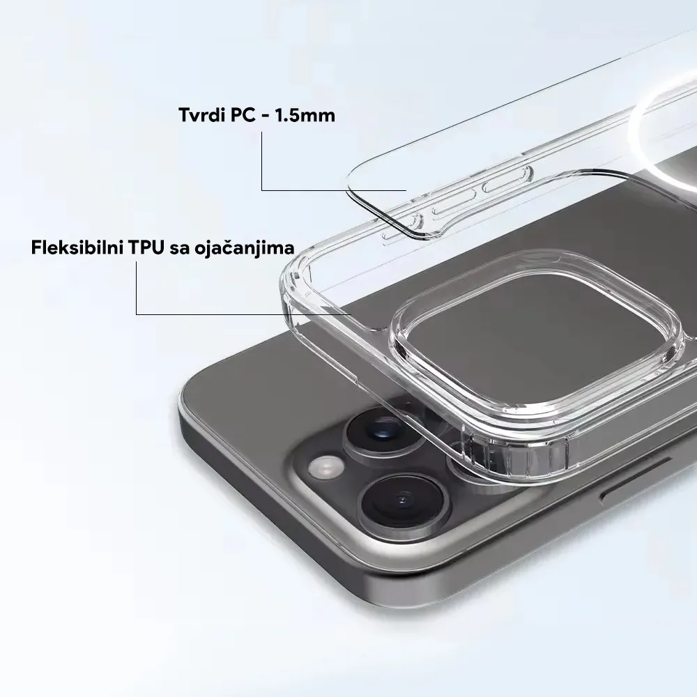 Maska Magsafe za iPhone 16 Pro Max 6.9 transparent