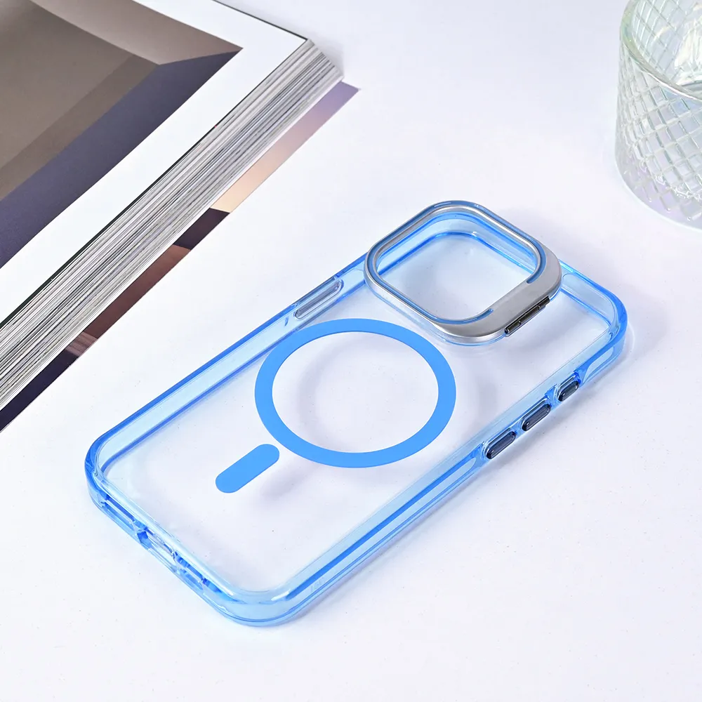 Maska Magsafe transparent za iPhone 13 Pro 6.1 plava