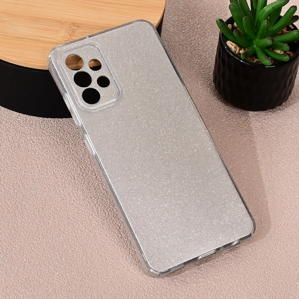 Maska Sparkle Dust za Samsung A325F Galaxy A32 4G (EU) srebrna