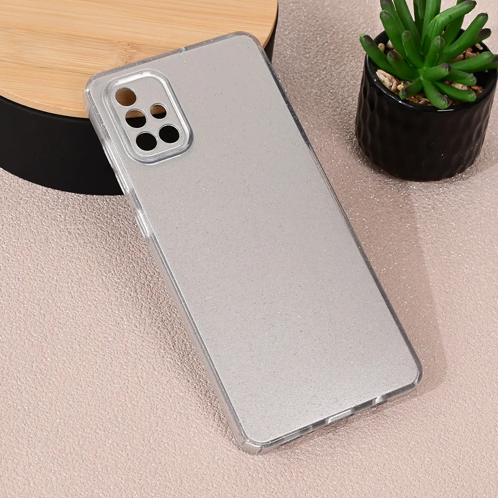 Maska Sparkle Dust za Samsung A715F Galaxy A71 srebrna