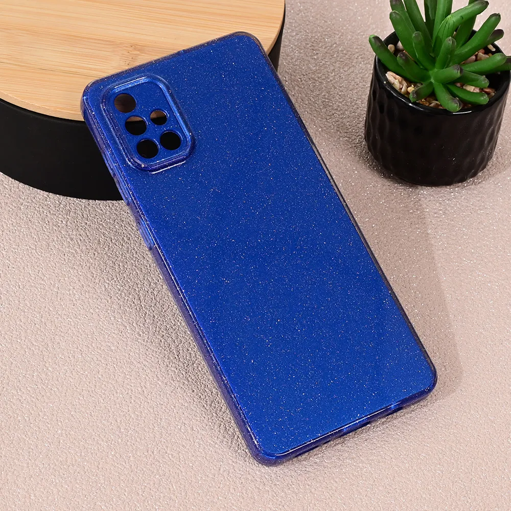 Maska Sparkle Dust za Samsung A715F Galaxy A71 tamno plava