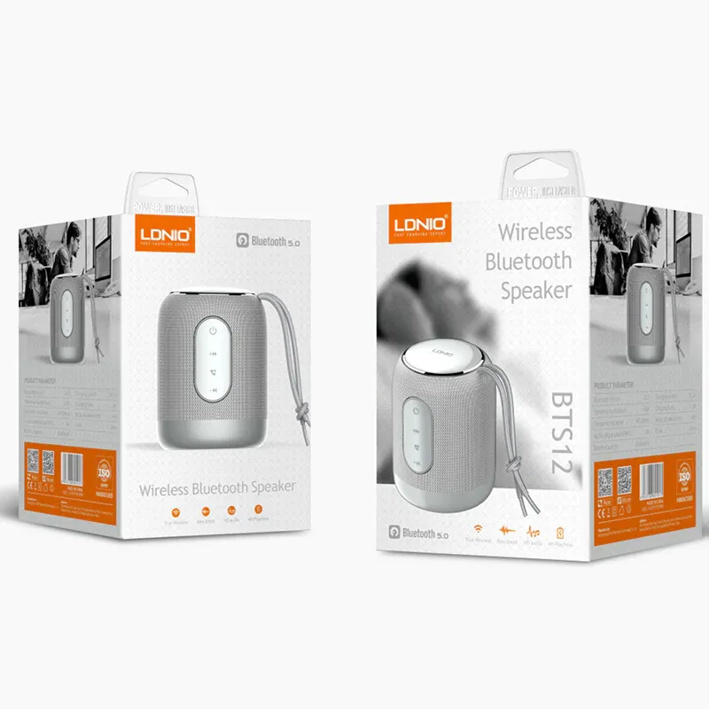Bluetooth zvucnik LDNIO BTS 12, 5W, sivi
