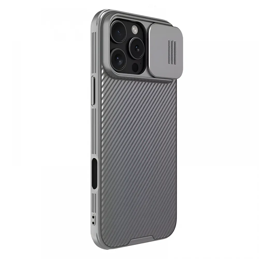 Maska Nillkin CamShield Pro za iPhone 16 Pro Max 6.9 siva