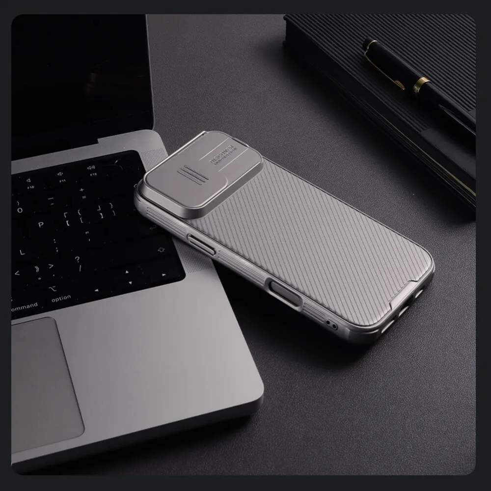 Maska Nillkin CamShield Pro za iPhone 16 Pro Max 6.9 siva