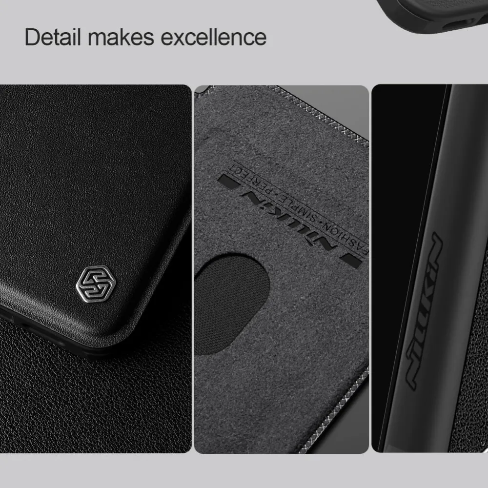 Maska Nillkin Qin Prop za iPhone 16 Pro 6.3 braon