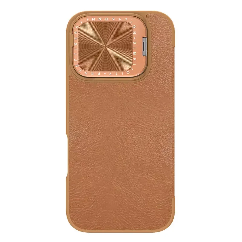 Maska Nillkin Qin Prop za iPhone 16 Pro 6.3 braon