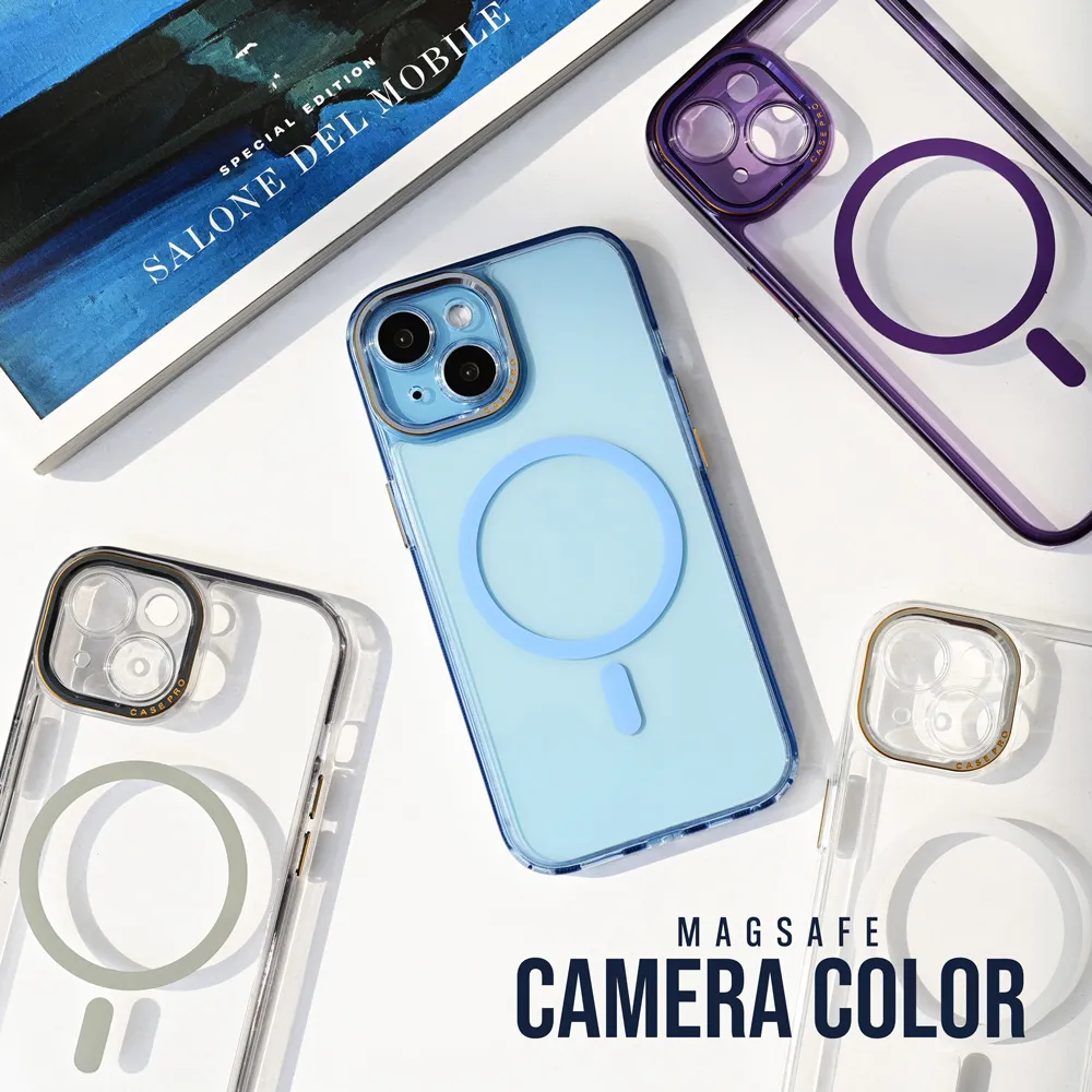 Maska Magsafe Camera Color za iPhone 13 Pro Max 6.7 transparent
