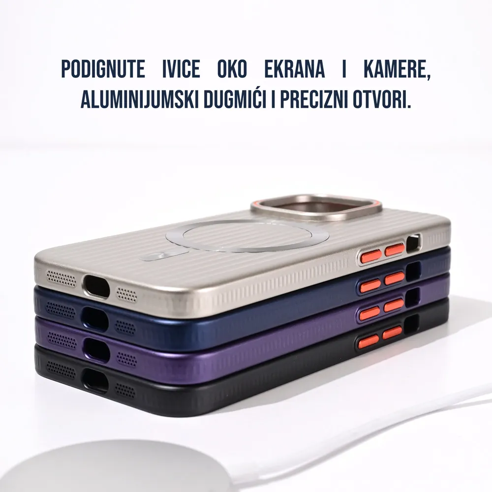 Maska Magsafe Stripe za iPhone 11 6.1 ljubicasta