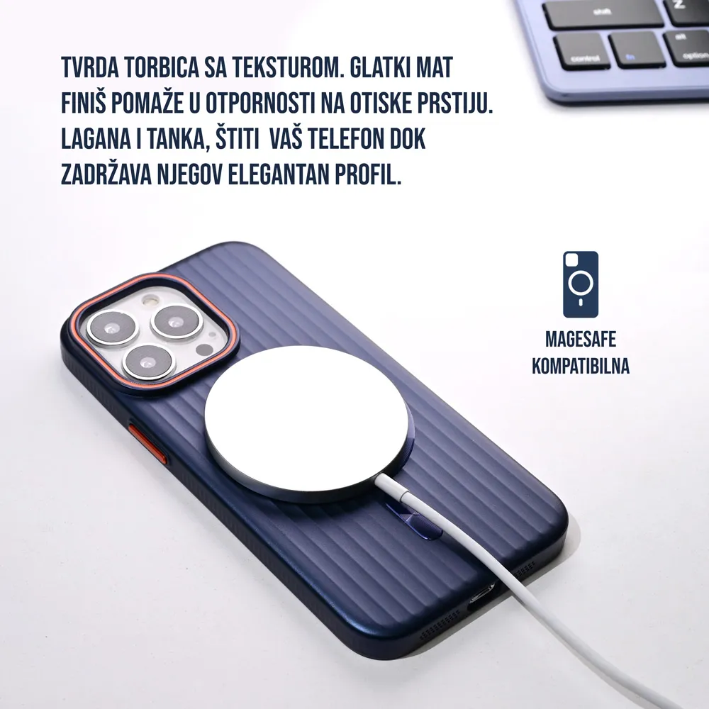Maska Magsafe Stripe za iPhone 13 Pro 6.1 ljubicasta