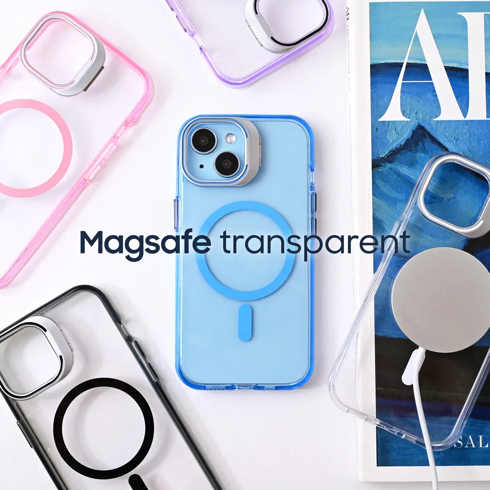 Maska Magsafe transparent za iPhone 16 Plus 6.7 plava