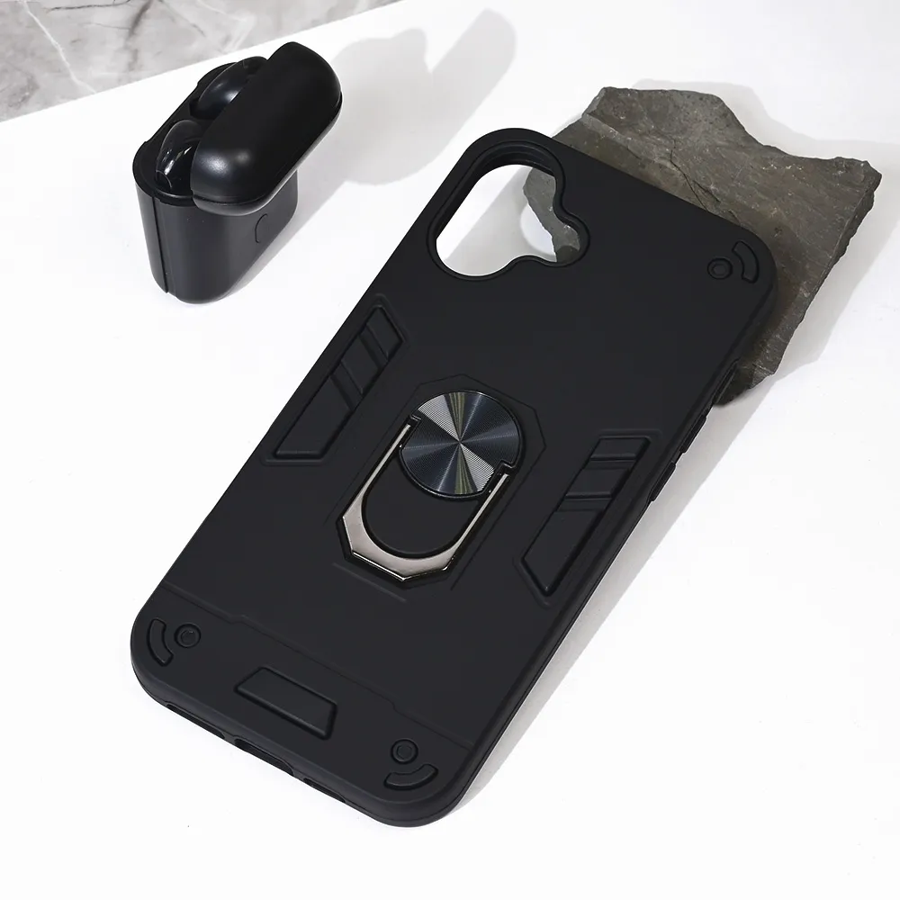 Maska Hard Ring za iPhone 16 Plus 6.7  crna