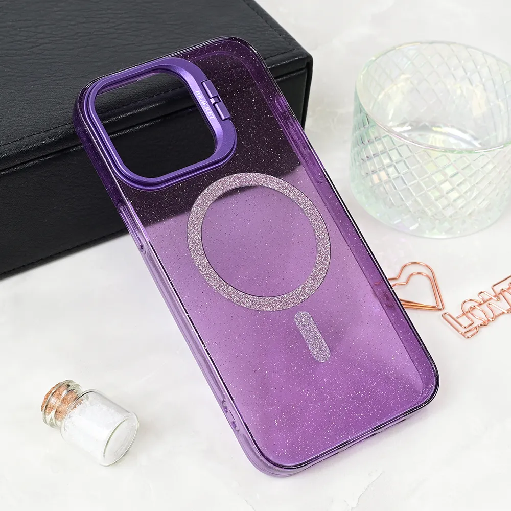 Maska Magsafe Sparkle za iPhone 15 Pro Max 6.7 ljubicasta