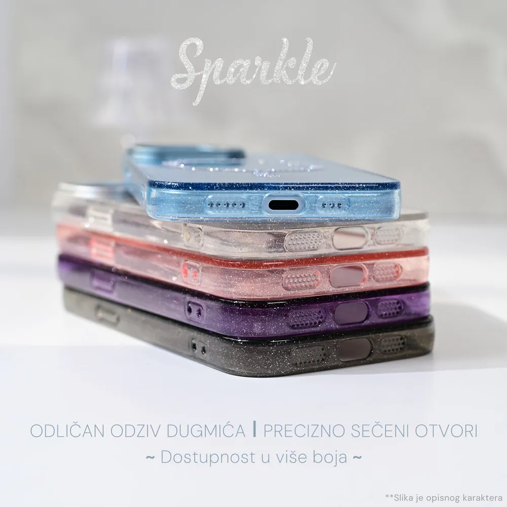 Maska Magsafe Sparkle za iPhone 15 Pro Max 6.7 ljubicasta