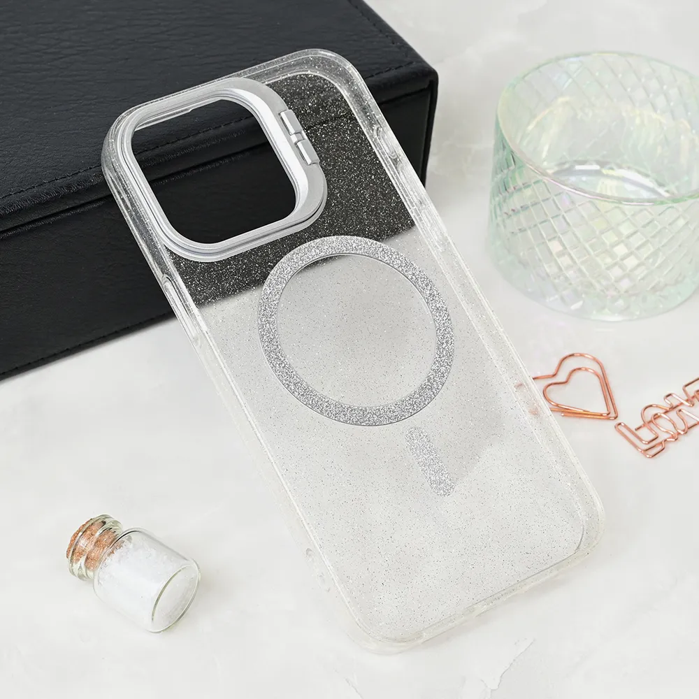 Maska Magsafe Sparkle za iPhone 15 Pro Max 6.7 transaprent