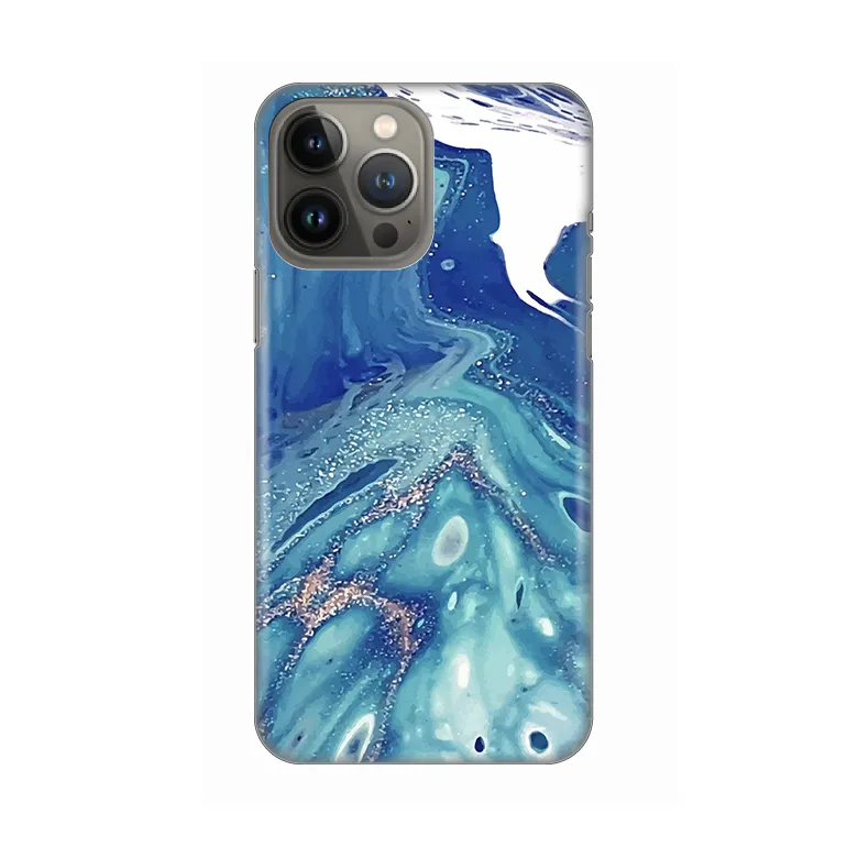 Maska Silikonska Print za iPhone 13 Pro Max 6.7 Blue Marble