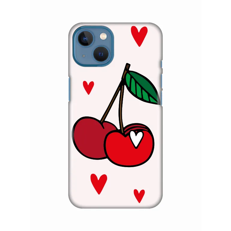 Maska Silikonska Print za iPhone 13 6.1 Cherry
