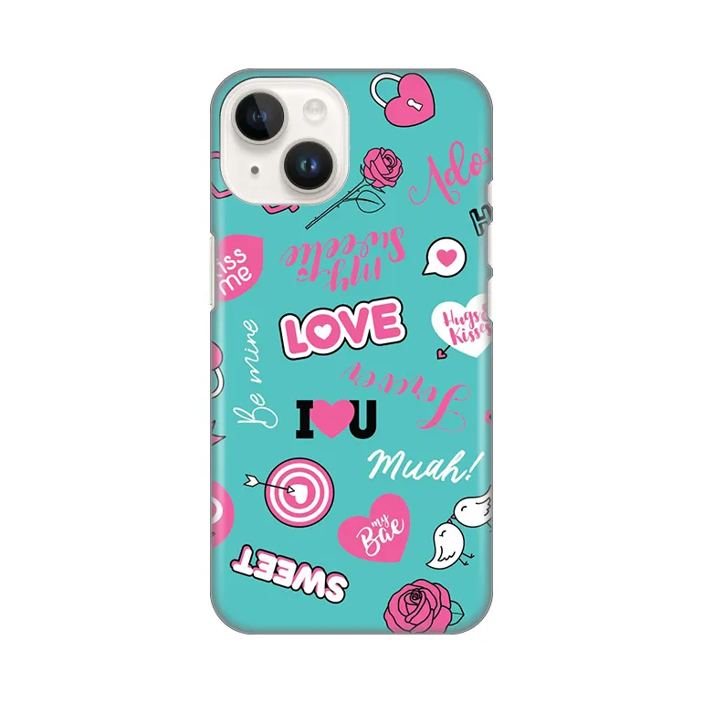 Maska Silikonska Print za iPhone 14 6.1 Love