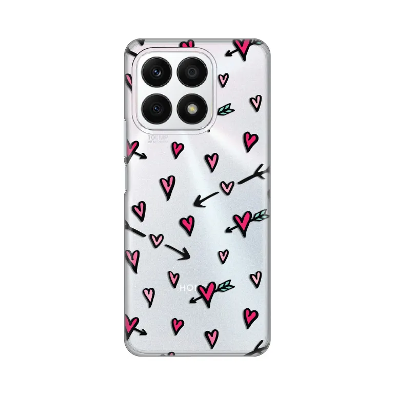 Maska Silikonska Print Skin za Honor X8a Heart Pattern
