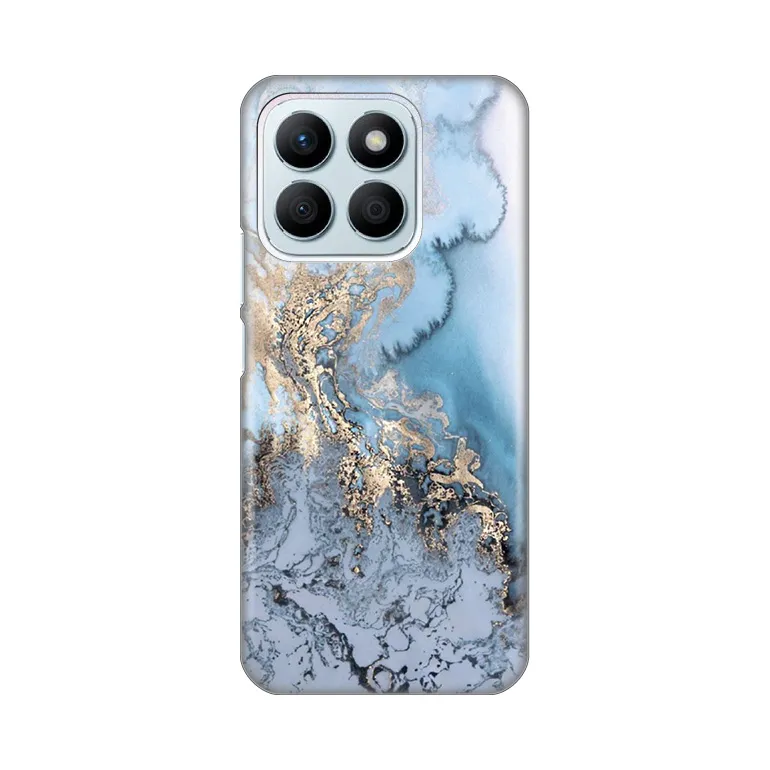 Maska Silikonska Print za Honor X8b Blue Gold Marble