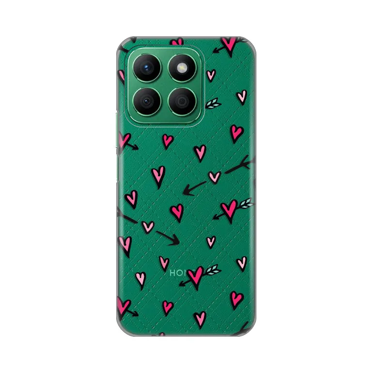 Maska Silikonska Print Skin za Honor X8b Heart Pattern