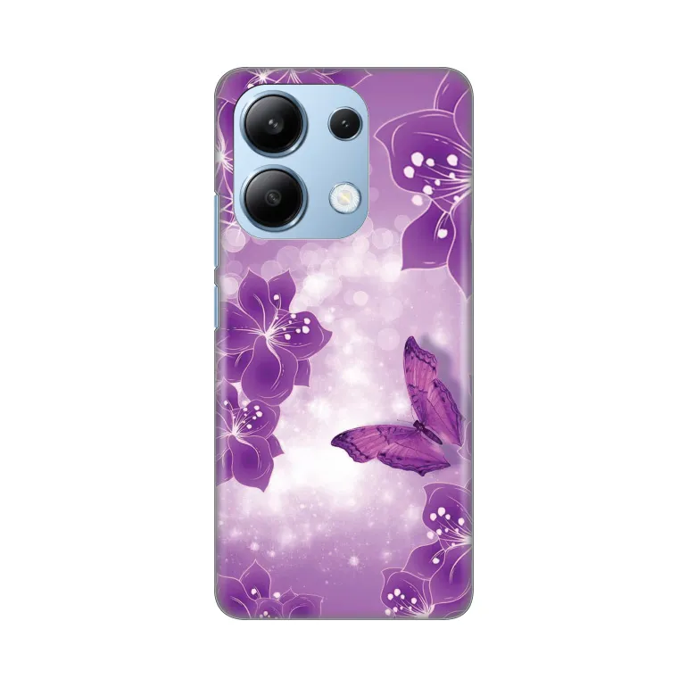 Maska Silikonska Print za Xiaomi Redmi Note 13 4G Butterfly And Flowers