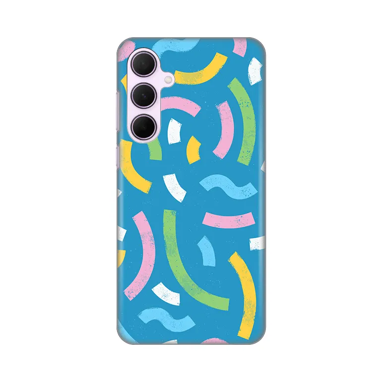 Maska Silikonska Print za Samsung A356B Galaxy A35 5G Happy Lines  blue