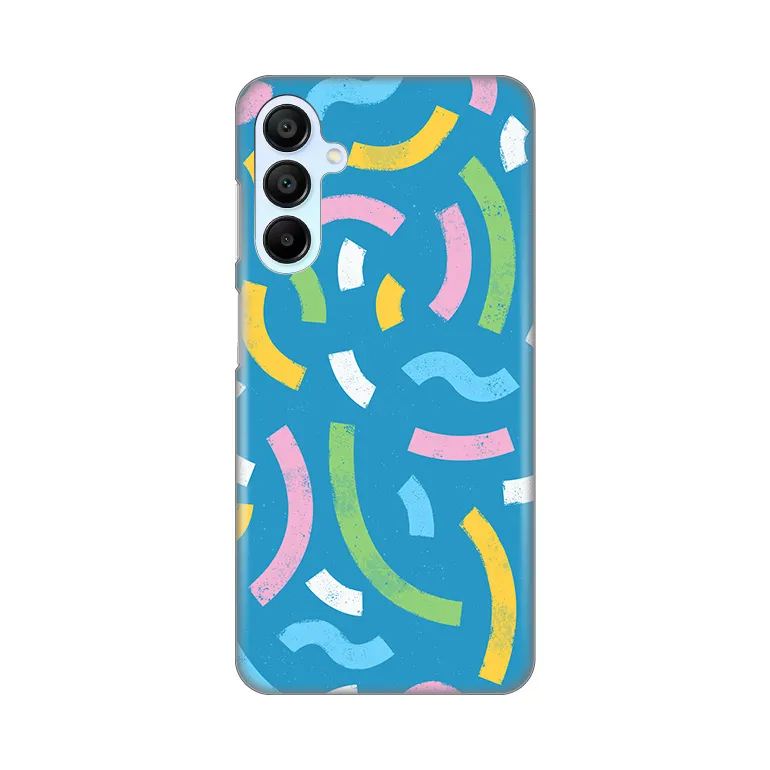 Maska Silikonska Print za Samsung A156B Galaxy A15 5G Happy Lines blue