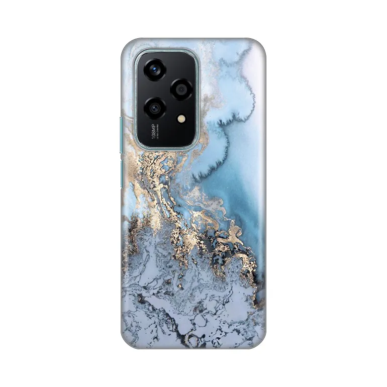 Maska Silikonska Print za Honor 200 Lite Blue Gold Marble