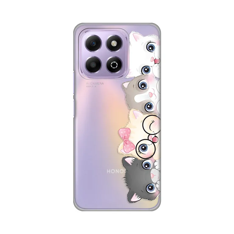 Maska Silikonska Print Skin za Honor X6b Cats