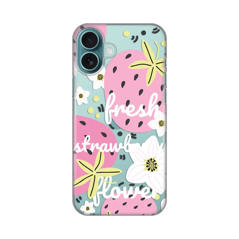 Maska Silikonska Print Skin za iPhone 16 Plus 6.7 Fresh Pink