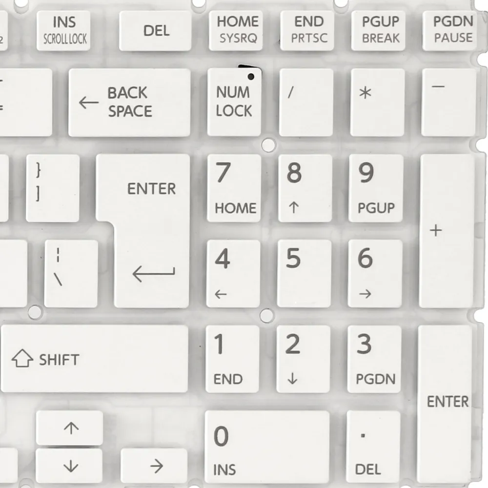 Tastatura za laptop Toshiba L50-B Veliki Enter bela