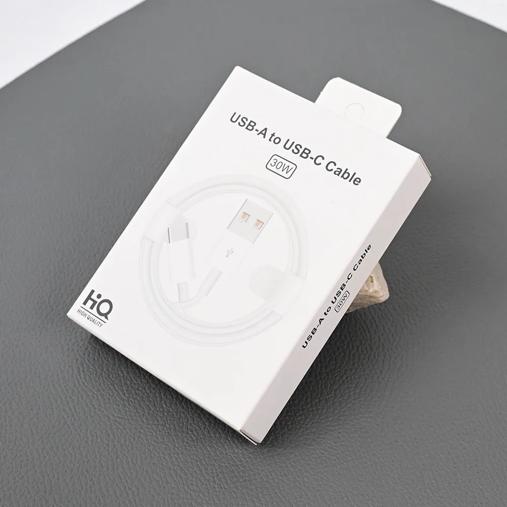 Data kabl L 3G QC, USB na Type C beli 1m