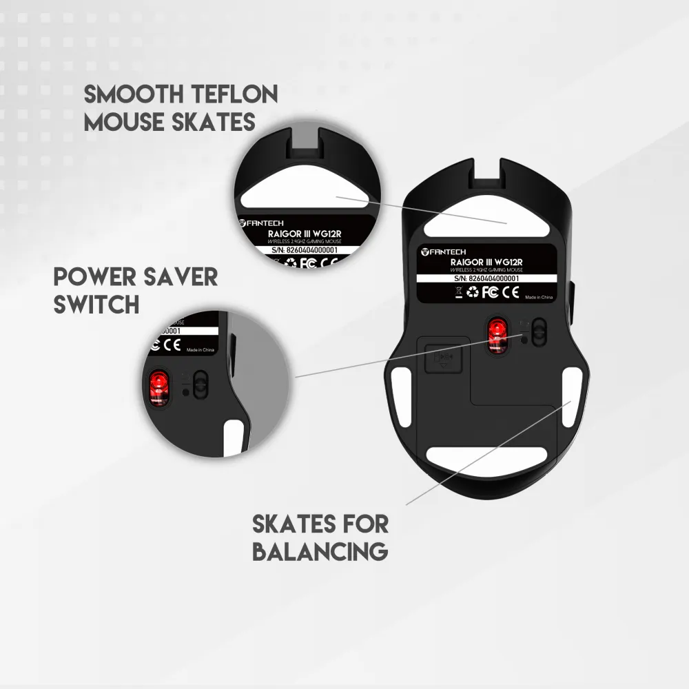 Mis Wireless Fantech WG12R raigor III beli