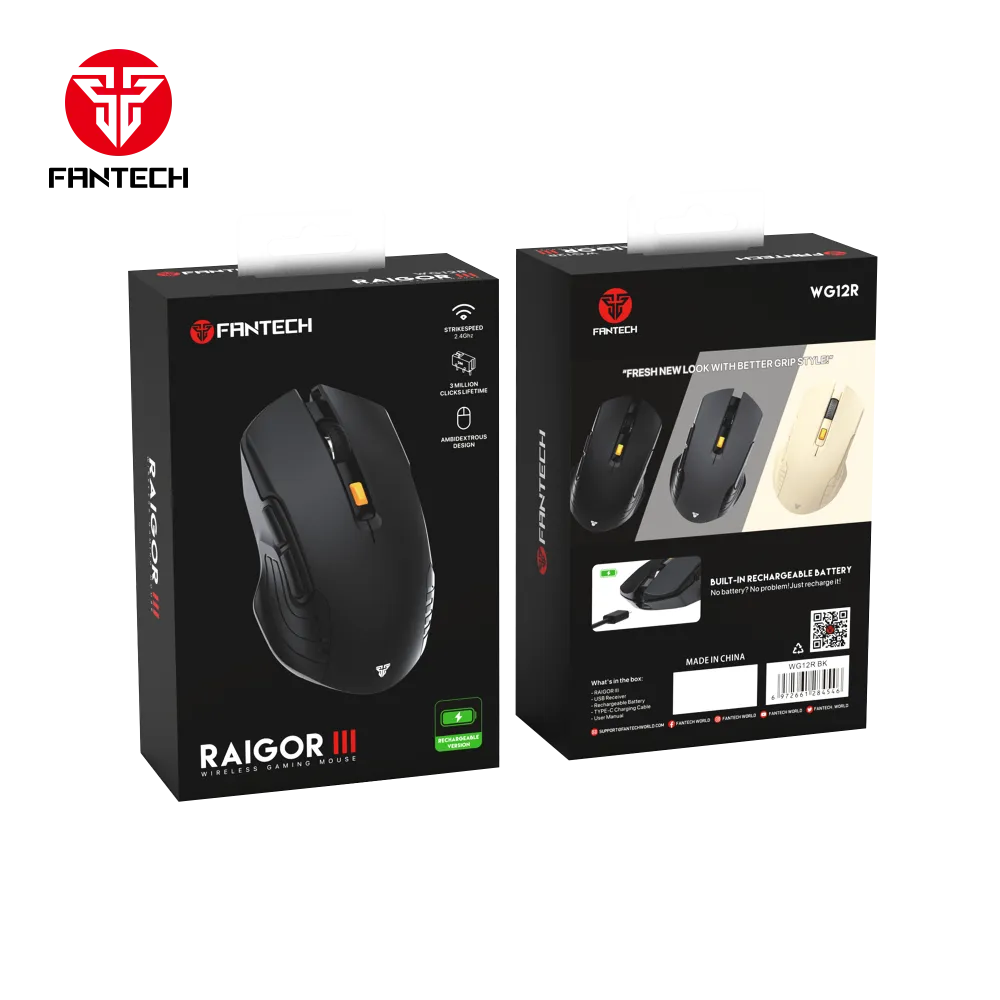 Mis Wireless Fantech WG12R raigor III beli