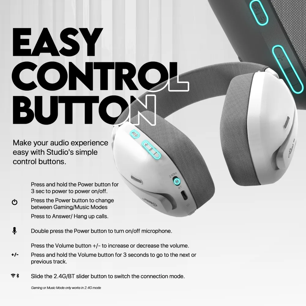 Bluetooth slusalice Fantech WHG03 PRO Studio Pro sive