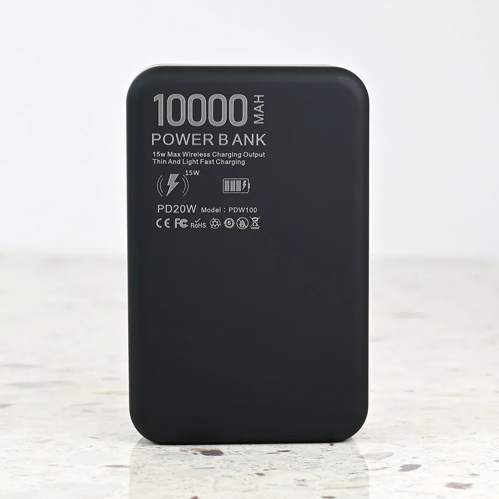 Power bank prenosiva baterija Magsafe PD W100 10000mAh crna