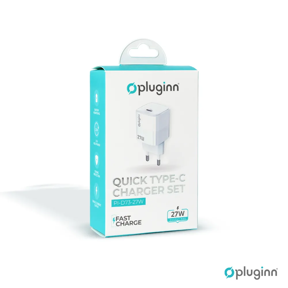 Kucni punjac Pluginn PI-D73-27w, PD 3.0, PPS, 27W beli CE