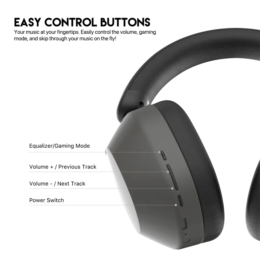 Bluetooth slusalice Fantech GO Tune WH06 tamno sive