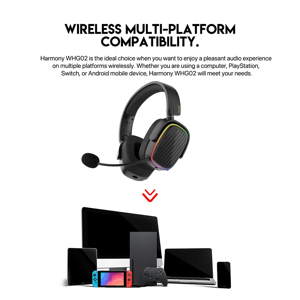 Bluetooth slusalice Fantech WHG02 Harmony crne
