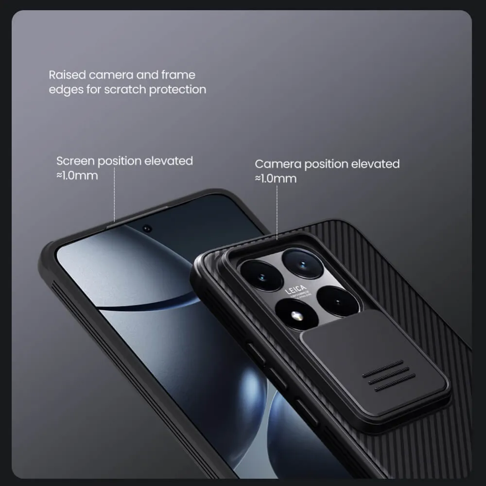 Maska Nillkin CamShield Pro za Xiaomi 14T crna