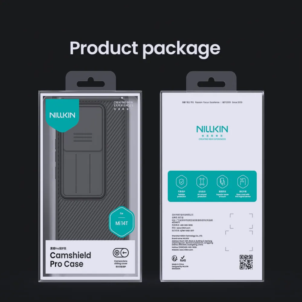 Maska Nillkin CamShield Pro za Xiaomi 14T crna