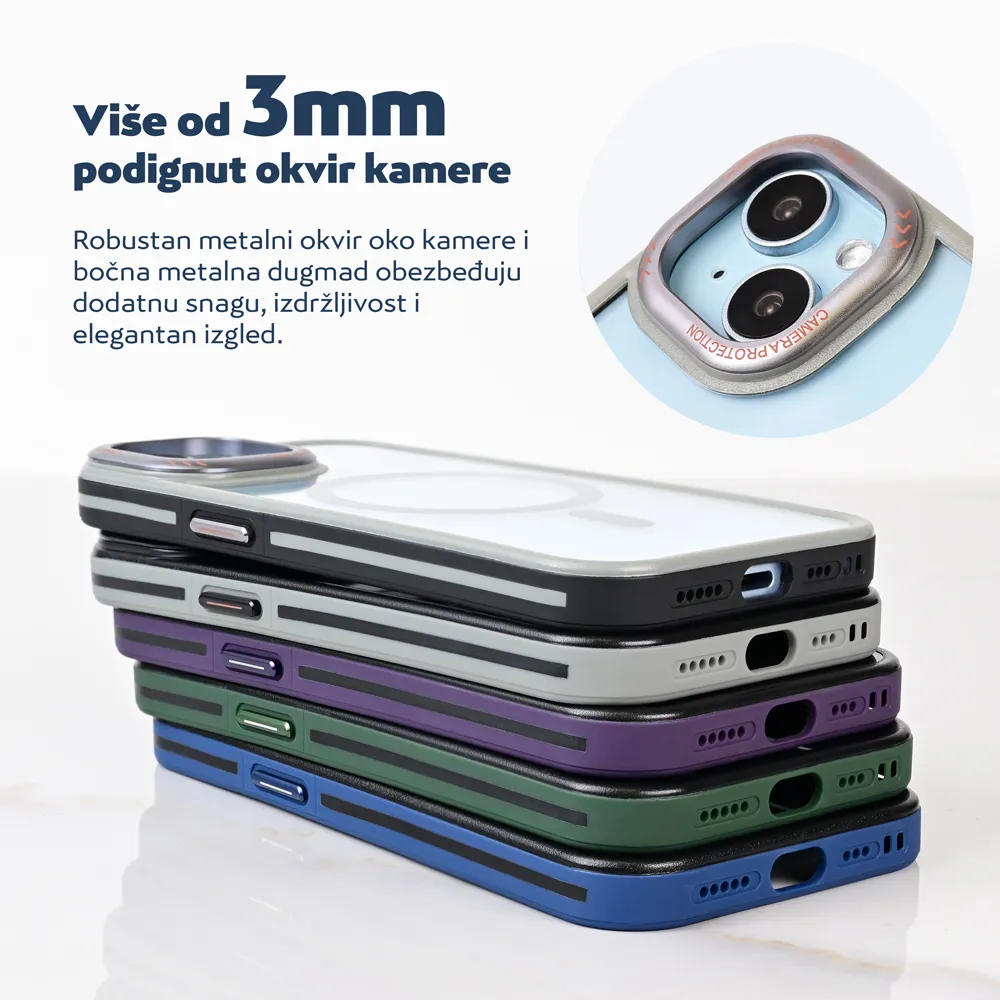 Maska Magsafe Trendy za iPhone 16 Pro Max 6.9 siva