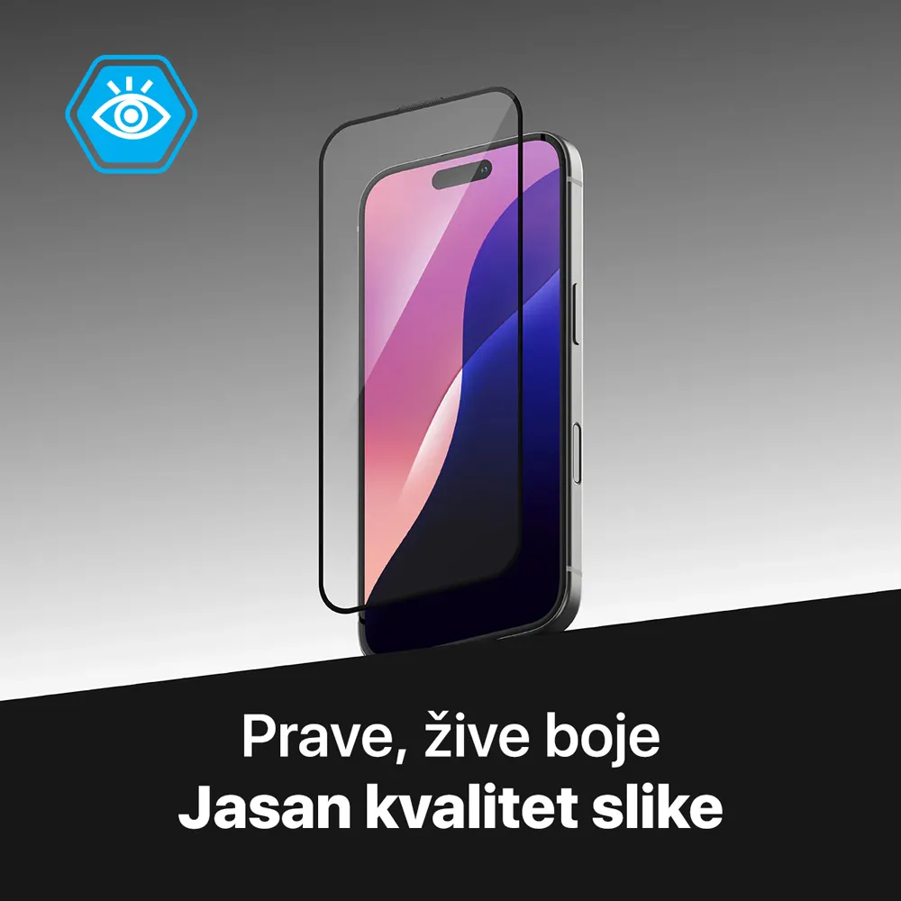 Zastitno staklo Zastitno staklo Teracell Titan 2.5D za iPhone 11 Pro 5.8/X/XS crni