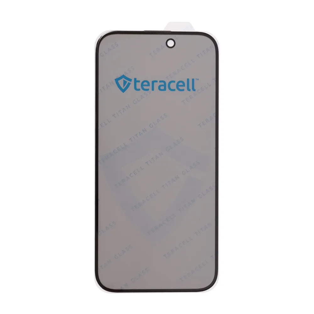Zastitno staklo Zastitno staklo Privacy Teracell Titan 2.5D za iPhone 15 Pro 6.1 crni