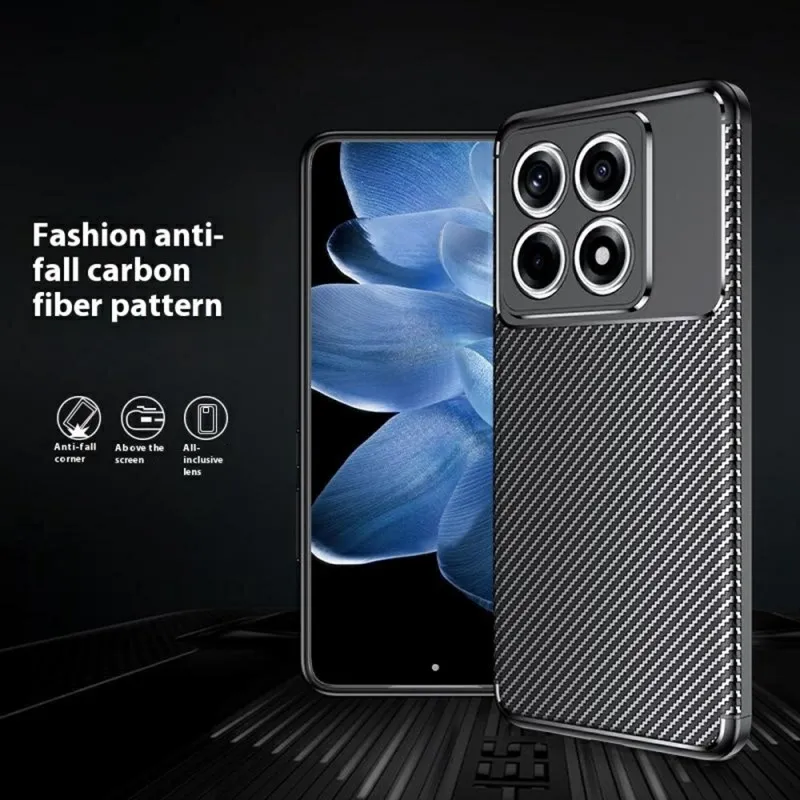 Maska Defender Carbon za Xiaomi 14T crna